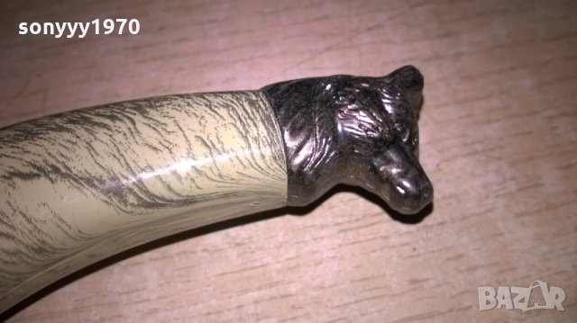 Сувенирен нож с ножница-мечок-35х9см-внос швеицария, снимка 9 - Колекции - 23655174