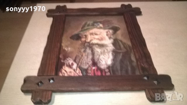 ретро картина-красива и стилна-57х48см-внос швеицария, снимка 4 - Колекции - 23507625