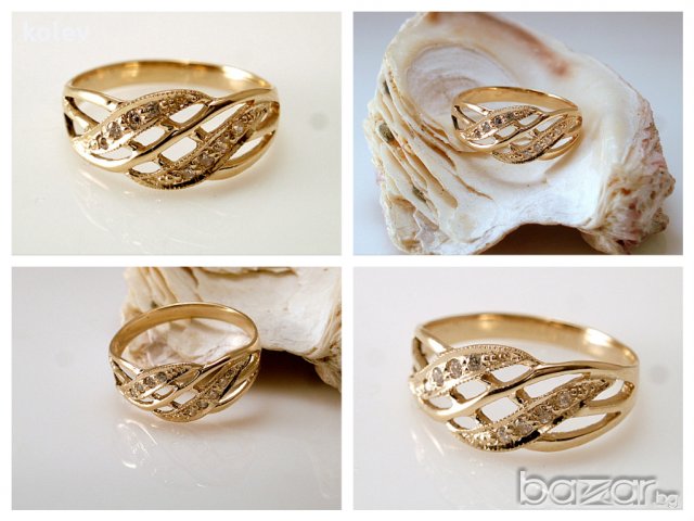златен пръстен - ЙОХАНА - 2.63 грама, размер №57, снимка 2 - Пръстени - 19298246