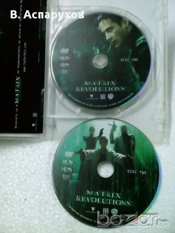 DVD Матрицата революции, снимка 2 - Други жанрове - 17424522