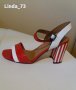 Дам.сандали-/изк.кожа/-№39-цвят-червено+бяло., снимка 7
