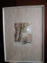 Подписана картина"Стари дървета"-суха игла-1985година, снимка 5