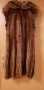 Уникален дълъг кафяв елек от естествен косъм, снимка 3