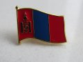 Значка - флаг на Монголия, снимка 1 - Други ценни предмети - 15494284