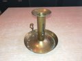 АНТИКА-свещник с място за пръст-15х13см-внос швеицария, снимка 2