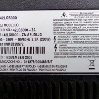  LG 42LG5000-ZA със счупена матрица ,LGP42-08H ,EAX40150702(3) ,T420HW02 V0 Ctrl BD ,VIT71872.50, снимка 5 - Части и Платки - 24295273