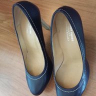 Сини обувки естествена кожа, снимка 2 - Дамски обувки на ток - 14140505