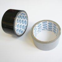 PVC армирана лента влагоустойчива -20° до +90° черна/сива 48mm х 5m, снимка 1 - Други - 23279609