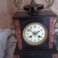стар каминен часовник от края на 19 век, снимка 3 - Антикварни и старинни предмети - 21946432