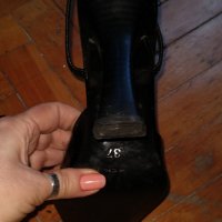 Уникални италиански обувки "Ness" естествен лак, снимка 6 - Дамски обувки на ток - 25030188
