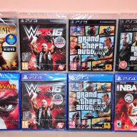 Запечатани ps4,ps3,GTA 5,NBA,WWE,God of war,Grand,auto, снимка 1 - Игри за PlayStation - 17963489
