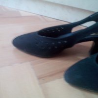 Обувки от естествен велур/набук, снимка 4 - Дамски обувки на ток - 19504182