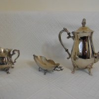 Изящен метален сервиз за чай, кафе, снимка 2 - Други ценни предмети - 20690990