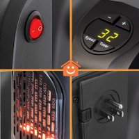 Отоплителен уред Handy Heater 400W преносим, цифров електрически нагревател , снимка 6 - Отоплителни печки - 22968991