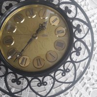 Стар Стенен часовник- Янтар, снимка 2 - Антикварни и старинни предмети - 24310369
