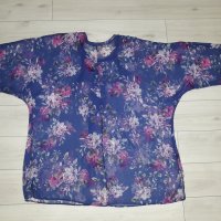 Ефирна дамска блуза с къс ръкав размер XXL, снимка 2 - Ризи - 24023526