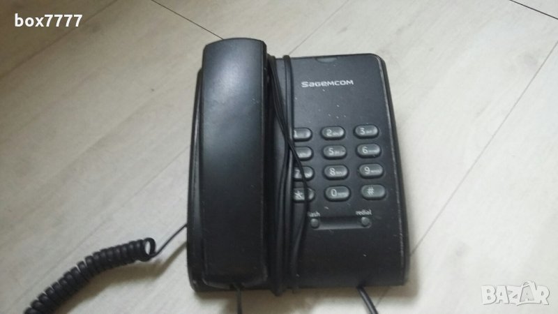 Телефон с бутони - чèрен, снимка 1