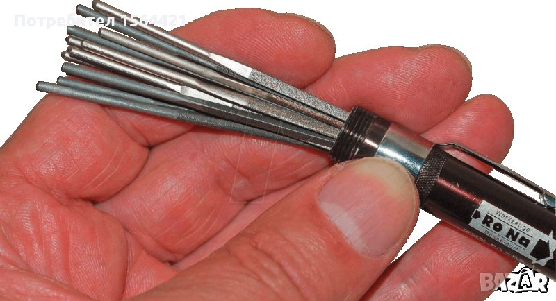 диамантени и стоманени пили комплект 13 части,  Германия, снимка 1