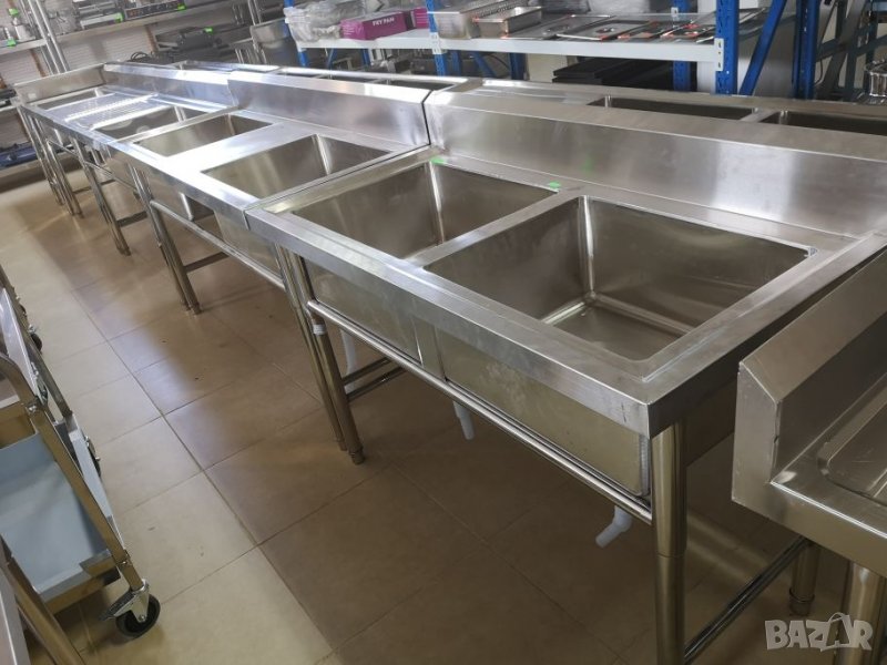 Работни мивки от неръждаема стомана чисто нови Кухненски мивки, снимка 1