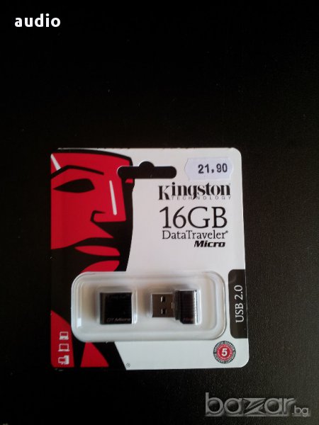 Продавам  USB флаш памет Kingston DataTraveler Micro 16GB, снимка 1