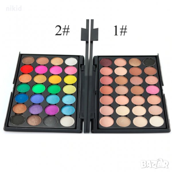 popfee 2 вида палитра 28 цвята палитра сенки грим очи лице професионална мултифункционална, снимка 1