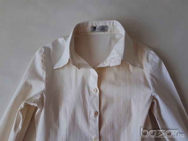 Бяла риза за момиче, 146/152 см.  , снимка 4 - Детски ризи - 18325102