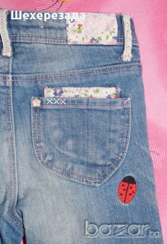 Дънки на Н&М с цветни бродерии , снимка 6 - Детски панталони и дънки - 11124964