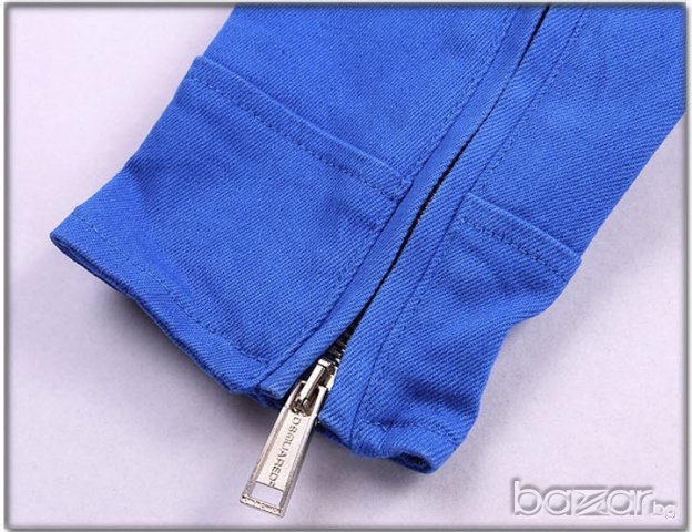 DSQUARED D2 BLUE PAINTED DENIM Мъжко Дънково Яке size S, снимка 11 - Якета - 6428653