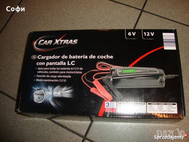 Зарядно за акумулатор Car Xtras MEDION MD15526, За 6V\12V авто/мото батерии, LCD екран, снимка 3 - Аксесоари и консумативи - 22661614