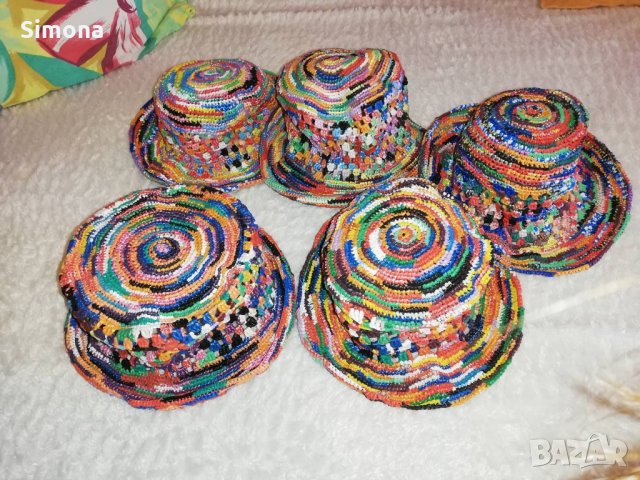 Ръчно плетени артикули от найлонови торбички, снимка 14 - Други - 24869364