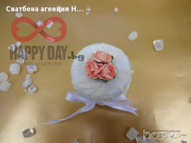 Сватбено подаръче за гостите - Бурканче с мед Лейс