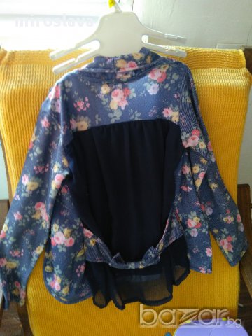Блуза с имитация на сако отгоре, снимка 2 - Детски Блузи и туники - 17641911