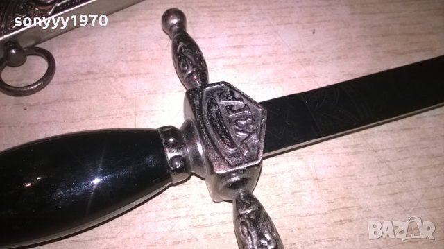 нож сабя-кама с ножница-метални-38х11см-внос швеицария, снимка 6 - Колекции - 23651655