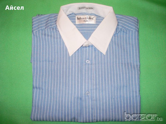 Класическа мъжка риза на райета от Hudson Follett
