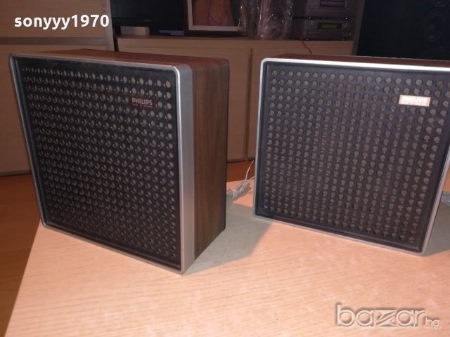 philips made in holland-23х23х11см-внос франция, снимка 3 - Тонколони - 21335629