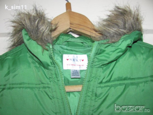 2 бр. зелено зимно яке на Next за 7-8 г, снимка 2 - Детски якета и елеци - 20192800