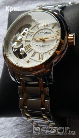 Нов ръчен часовник Армитрон скелетон, златен, Armitron 20/4930WTTT Skeleton Gold Watch, снимка 17 - Мъжки - 8949328