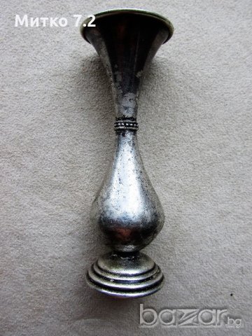 Сребърна вазичка, снимка 7 - Антикварни и старинни предмети - 19597424