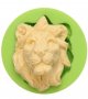 3D Глава лъв дълбок силиконов молд форма фондан украса торта декор гипс украса и др., снимка 1 - Форми - 24644189