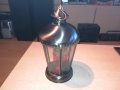 иноксов фенер с стъкла-за свещ-внос холандия-34х19см, снимка 6