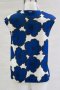 Бяла блуза на сини цветя марка Top Secret - S	, снимка 3