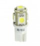  LED  Диодна крушка  T10  5-SMD LED Bulbs-Xenon White, снимка 1 - Аксесоари и консумативи - 13472429