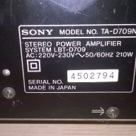 Sony ta-d709n power amplifier made in japan-внос швеицария, снимка 11 - Ресийвъри, усилватели, смесителни пултове - 14418828