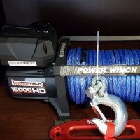 Лебедка със синтетика PowerWinch за тежък джип PW 15000 Extreme HD - НОВА, снимка 4 - Аксесоари и консумативи - 24663167