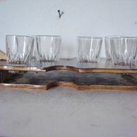 Стар комплект чаши с цигулка, снимка 3 - Антикварни и старинни предмети - 26042849
