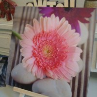 " Розово цвете " - пано от Германия, снимка 1 - Изкуствени цветя - 21346759