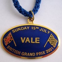 Формула 1 Силвърстоун 2001 бадж-медальон F1, снимка 1 - Фен артикули - 23613105