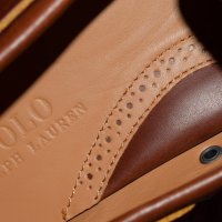 Polo Ralph Lauren Tan Merton Leather Shoes , снимка 7 - Мокасини - 25034854