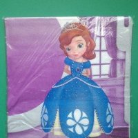 Парти салфетки с принцеса София, снимка 1 - Други - 21451343
