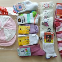 Нови бебешки чорапки и шапчица, снимка 1 - Други - 23014471